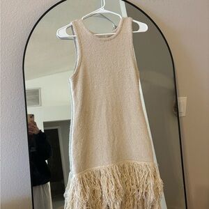H&M Beige Textured Knit Top
